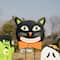Glitzhome® 3.5ft. Halloween Metal Stacked Ghost, Frankenstein, Black Cat and Pumpkin Yard Stake